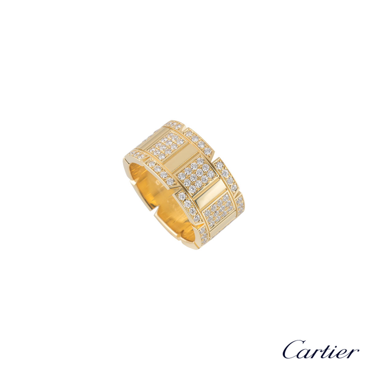 cartier tank francaise ring white gold